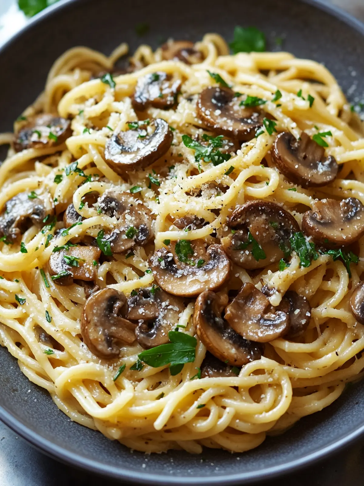 Brown Butter Mushroom Pasta