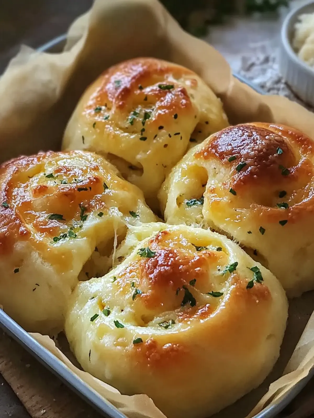Buttery cheese Garlic Rolls