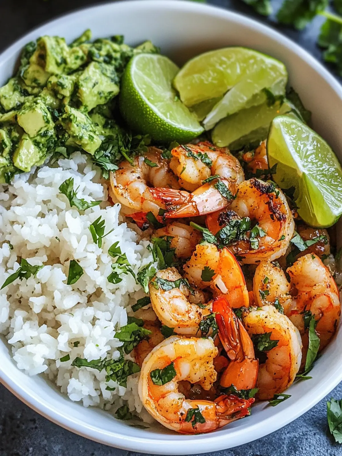 Cilantro Lime Shrimp Bowl