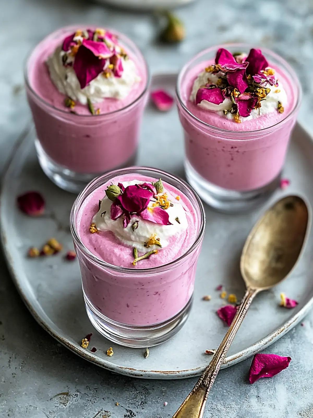 Creamy Rose Gulkand Shrikhand Cups in Just 10 Minutes 4 Creamy Rose Gulkand Shrikhand Cups: