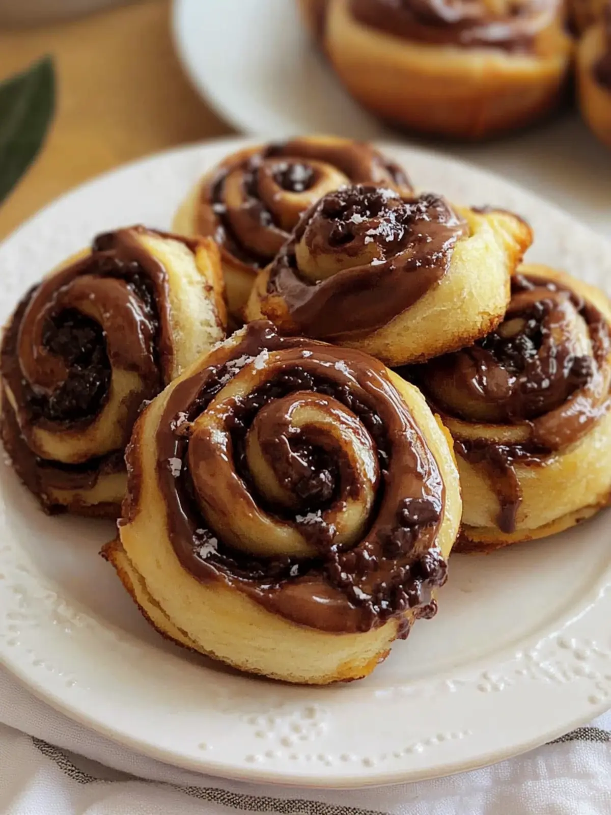 Soft and fluffy Nutella rolls