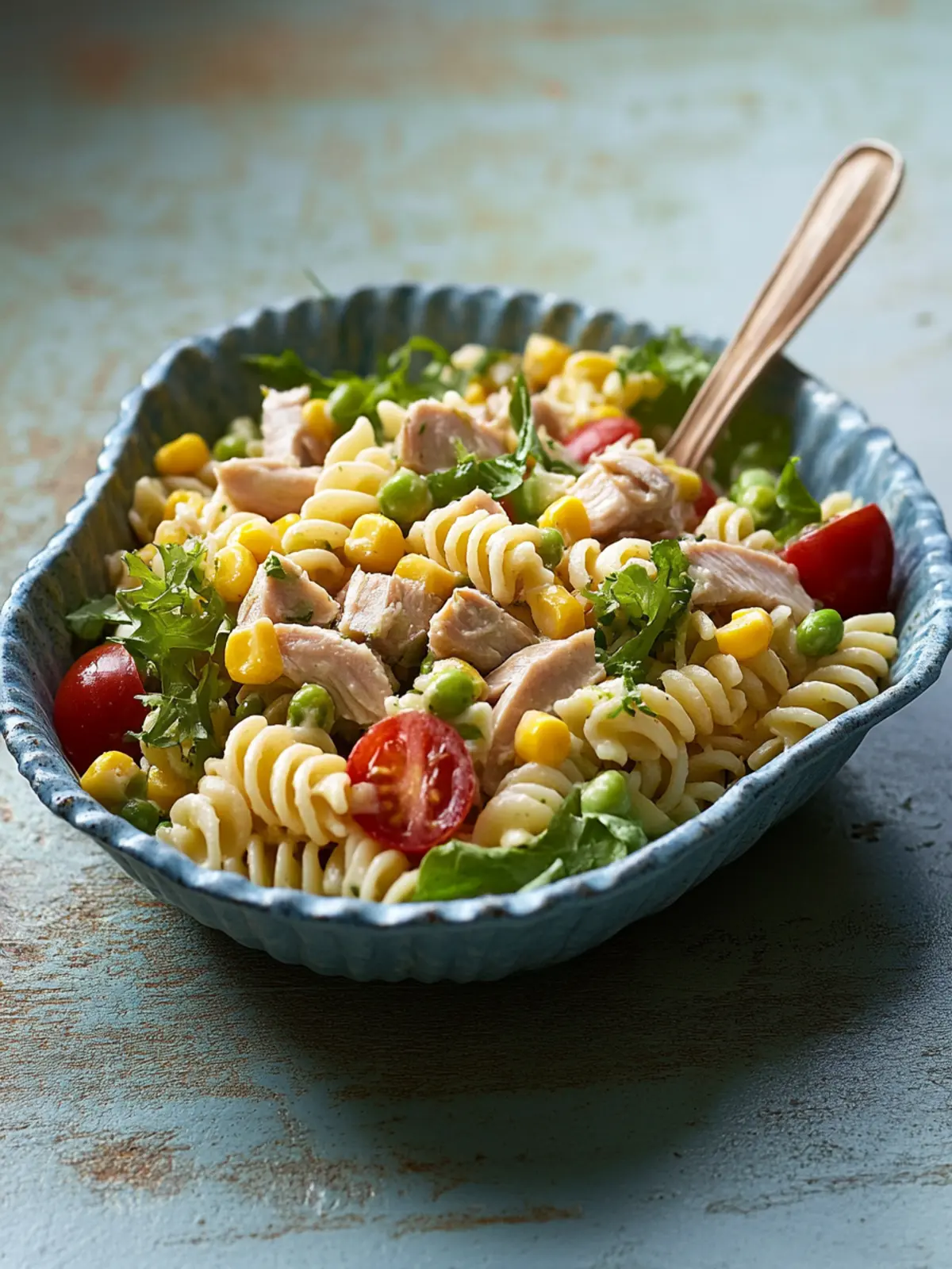 Tuna and sweetcorn pasta salad