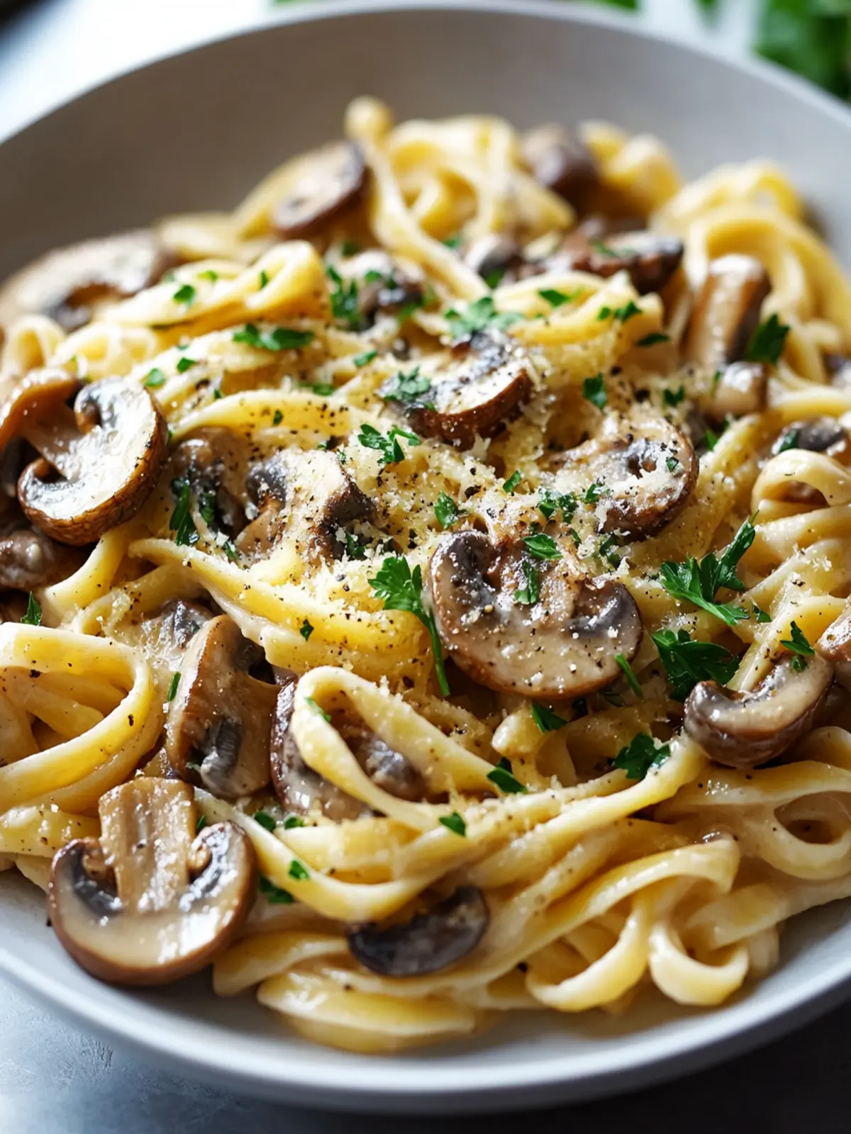 Brown Butter Mushroom Pasta