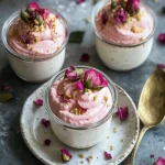 Creamy Rose Gulkand Shrikhand Cups: