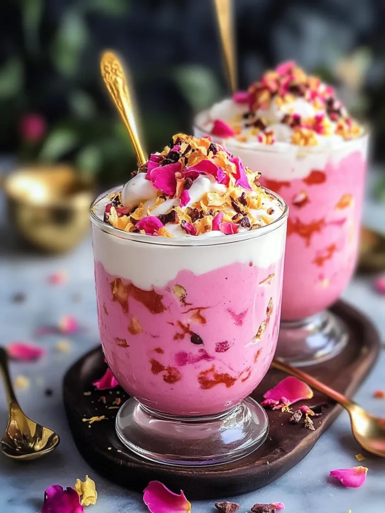 Delightful Rose Rasmalai Falooda