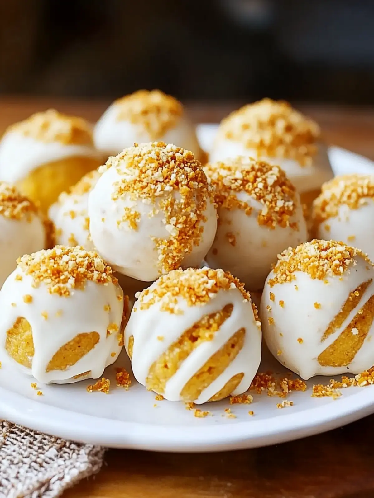 Easy No-Bake Pumpkin Cheesecake Balls
