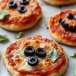 DIY Mini Halloween Pizzas
