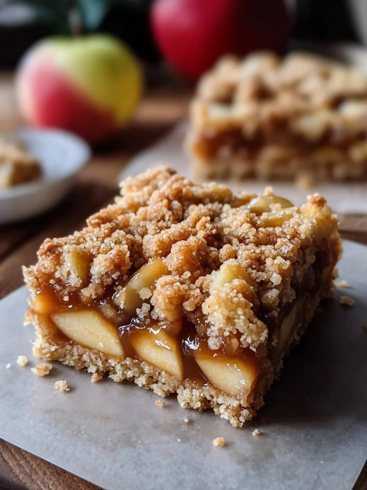 Fall in Love with Salted Caramel Apple Crumble Bars Delight 2 Salted Caramel Apple Crumble Bars Fall Treat