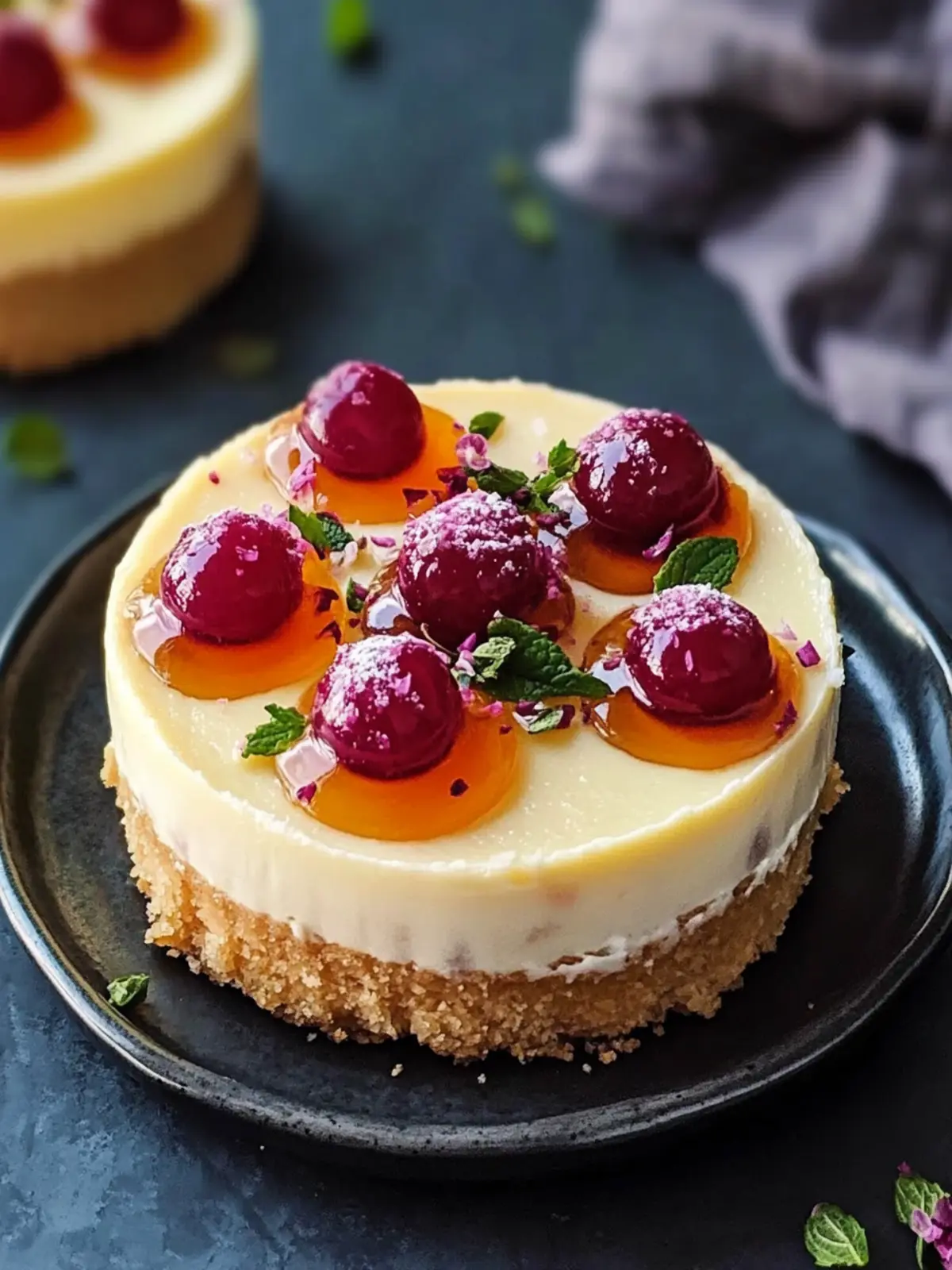Gulab Jamun Cheesecake