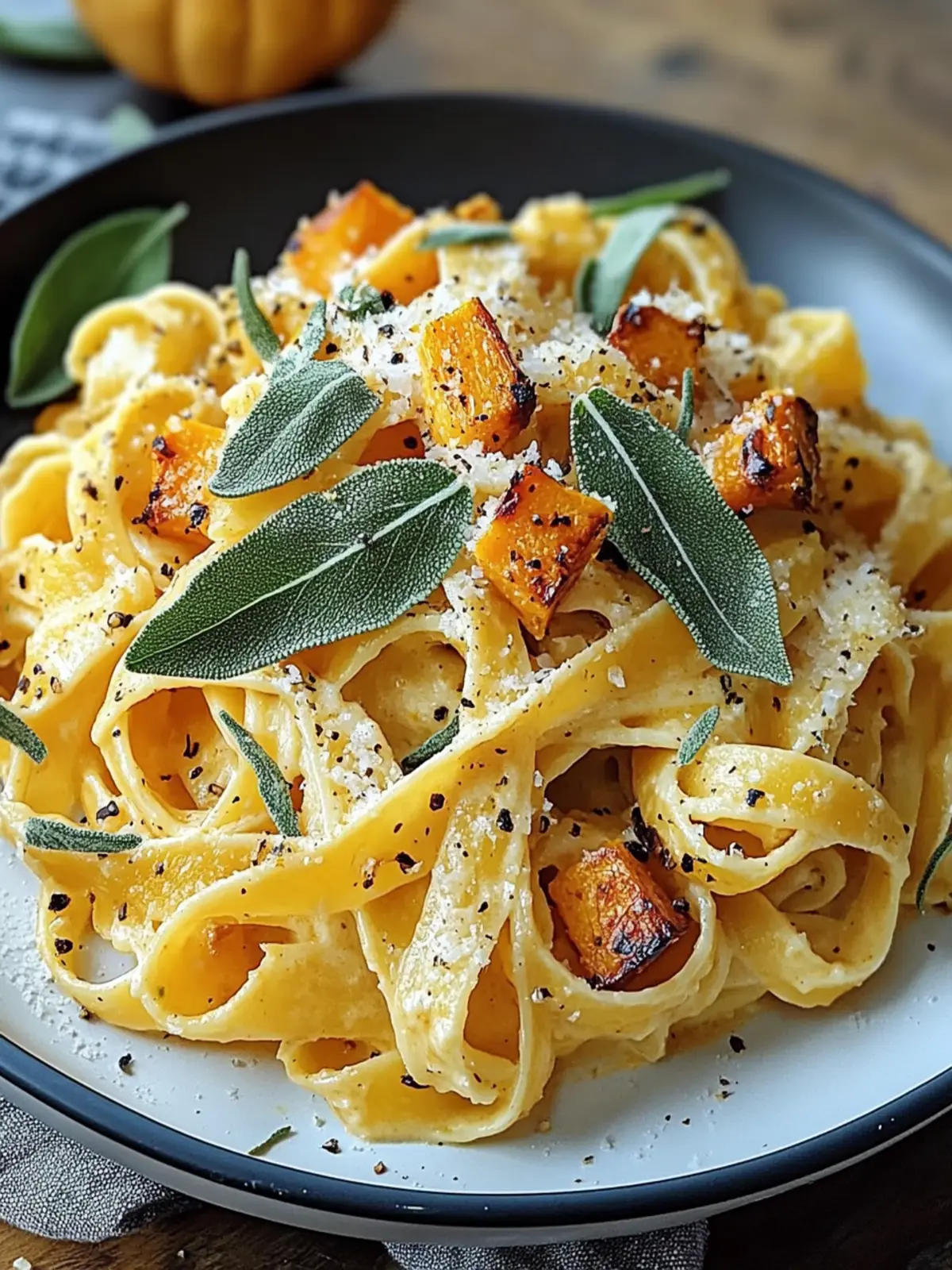 Savory Butternut Squash & Sage Pasta