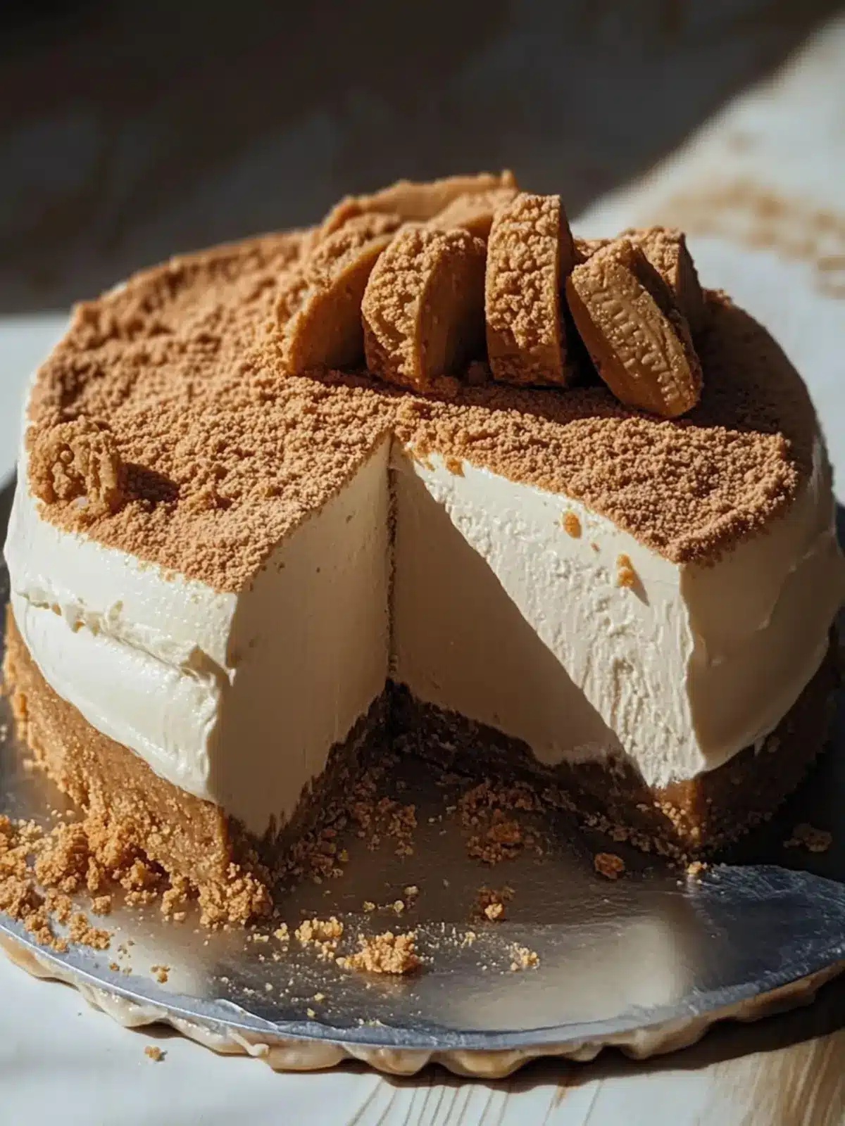 No-bake Biscoff Cheesecake