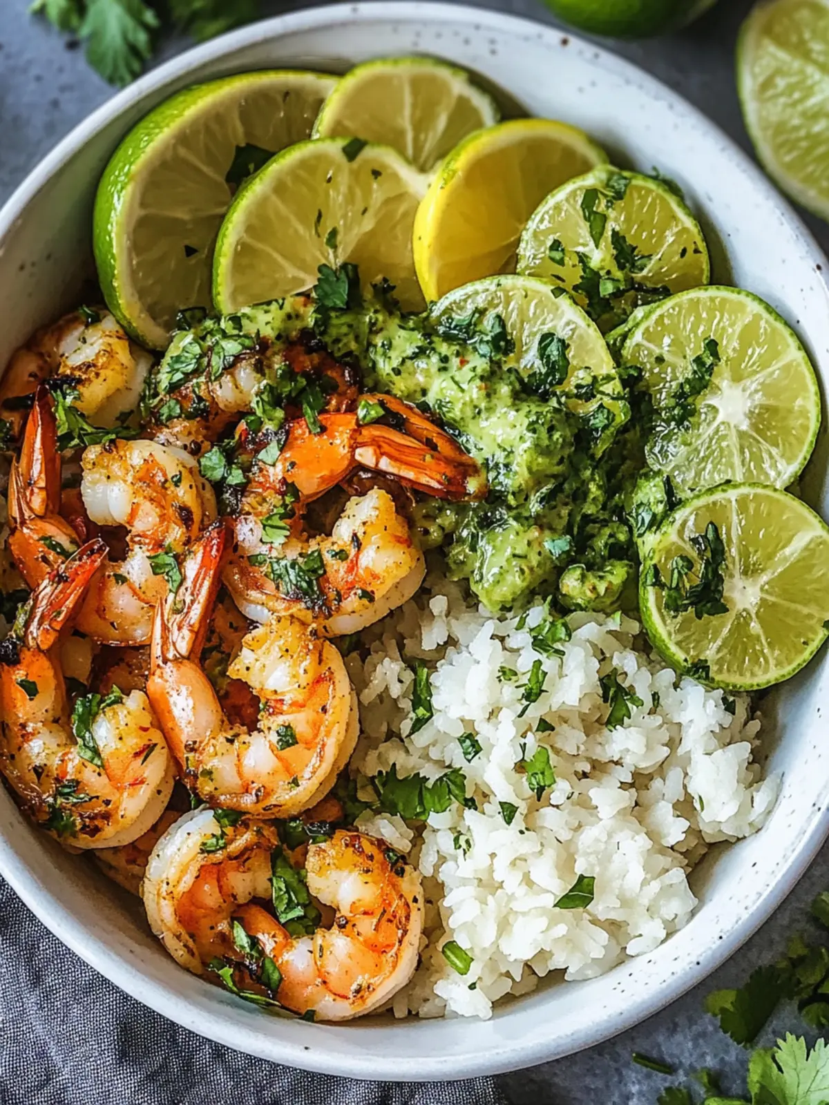 Cilantro Lime Shrimp Bowl