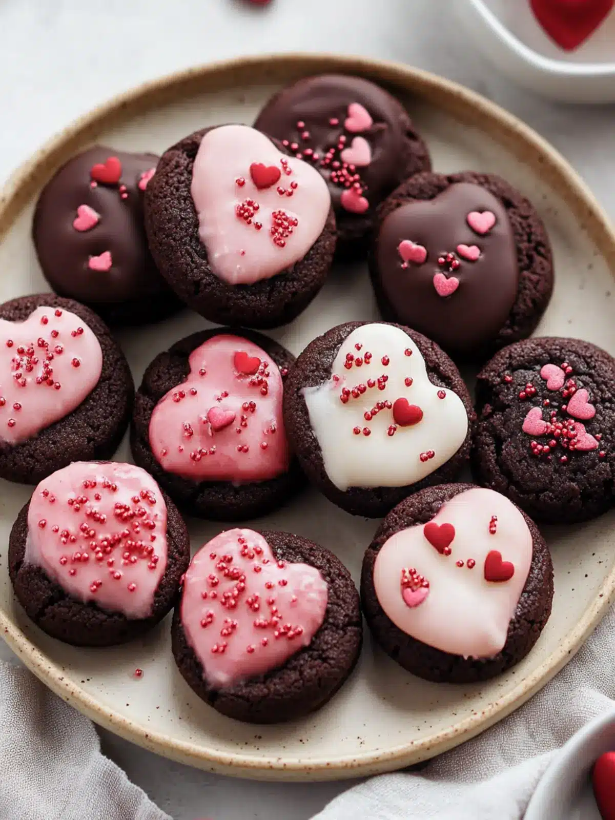 Valentine Ganache Cookies