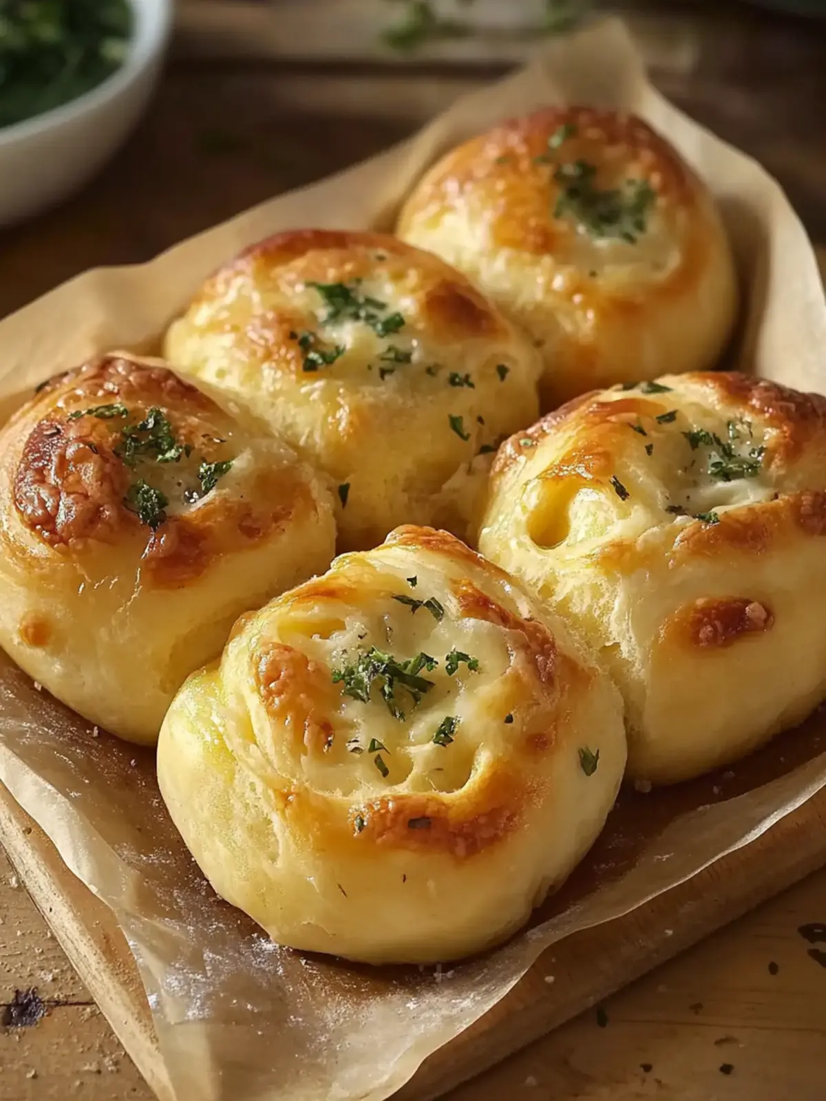 Buttery cheese Garlic Rolls