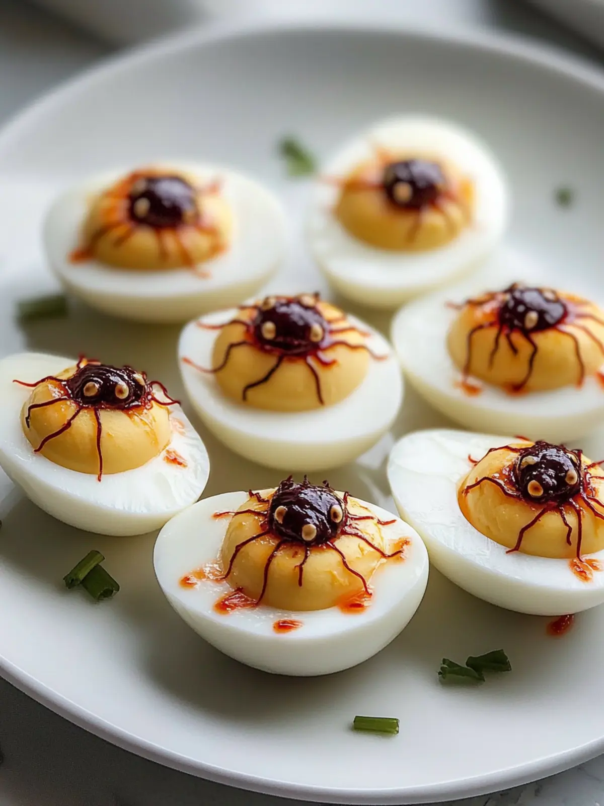Creepy Crawly Deviled Eggs