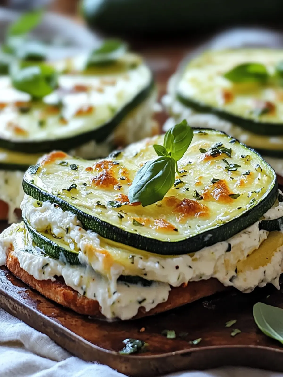 Irresistible Layered Zucchini Ricotta Melts