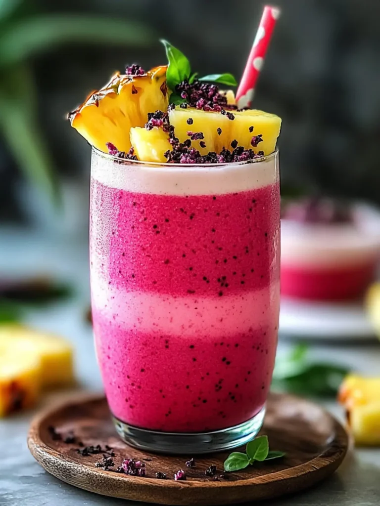 Hibiscus Tea Pineapple Smoothie