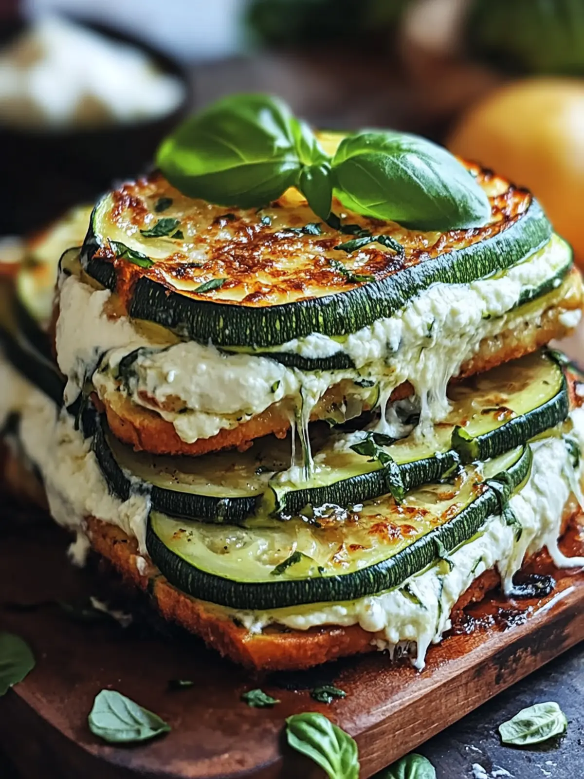 Irresistible Layered Zucchini Ricotta Melts