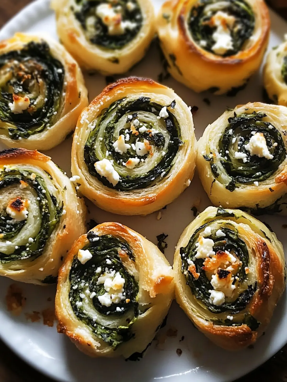 Spinach Feta Pinwheels