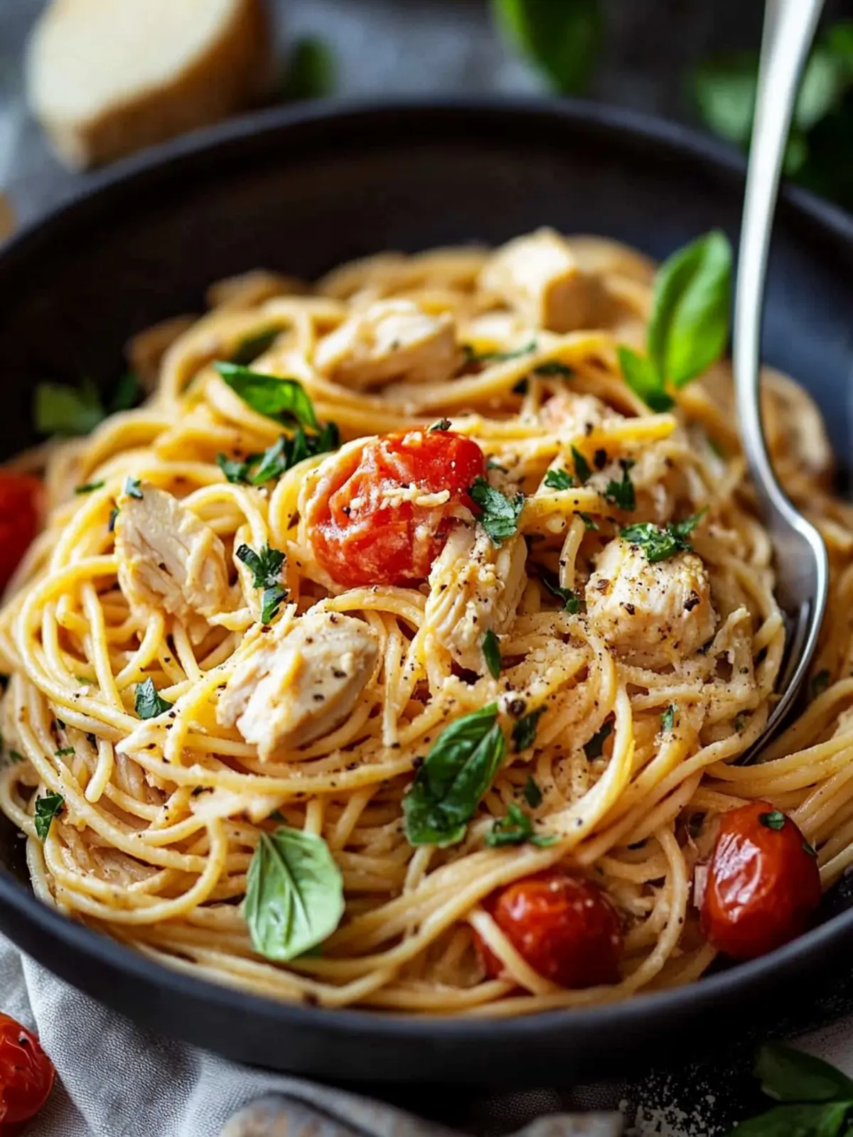 Easy Chicken Spaghetti