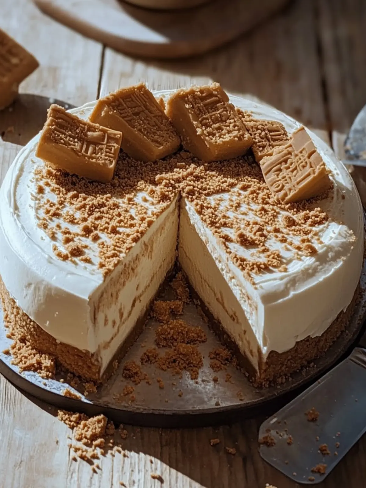 No-bake Biscoff Cheesecake