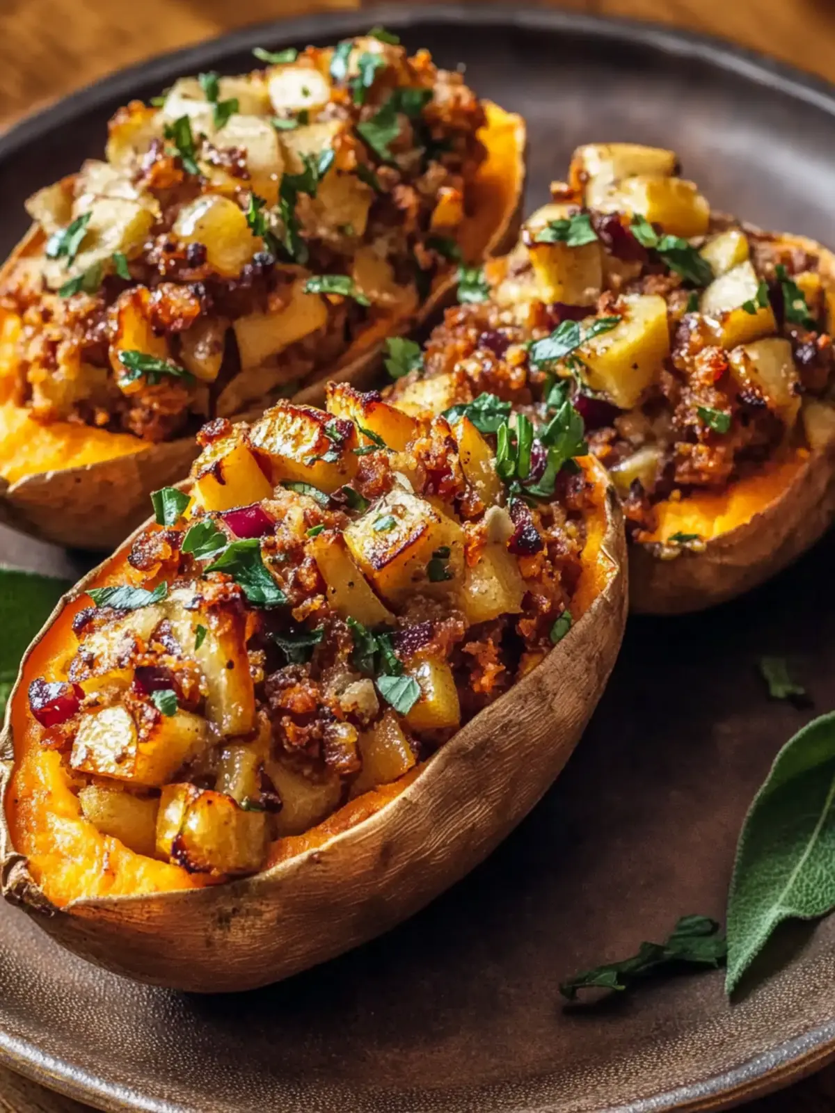 Cozy Up with Apple Spiced Stuffed Sweet Potatoes Tonight 2 Apple Spiced Stuffed Sweet Potatoes