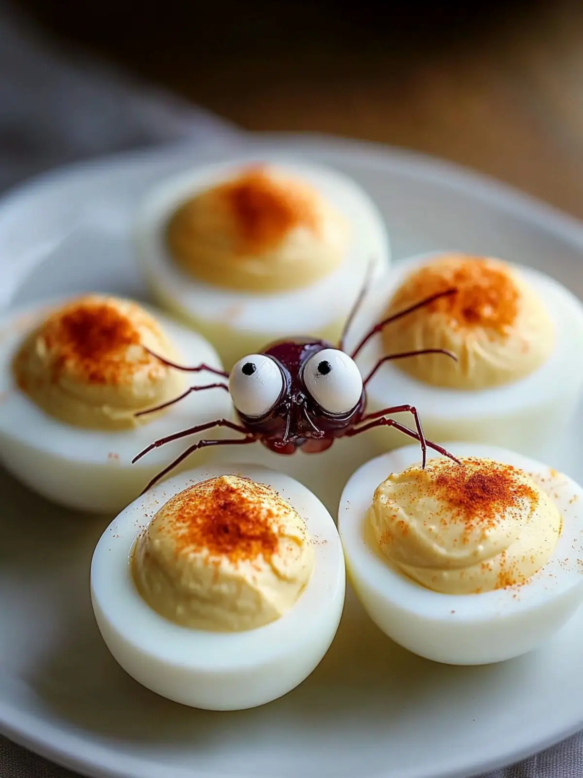 Creepy Crawly Deviled Eggs
