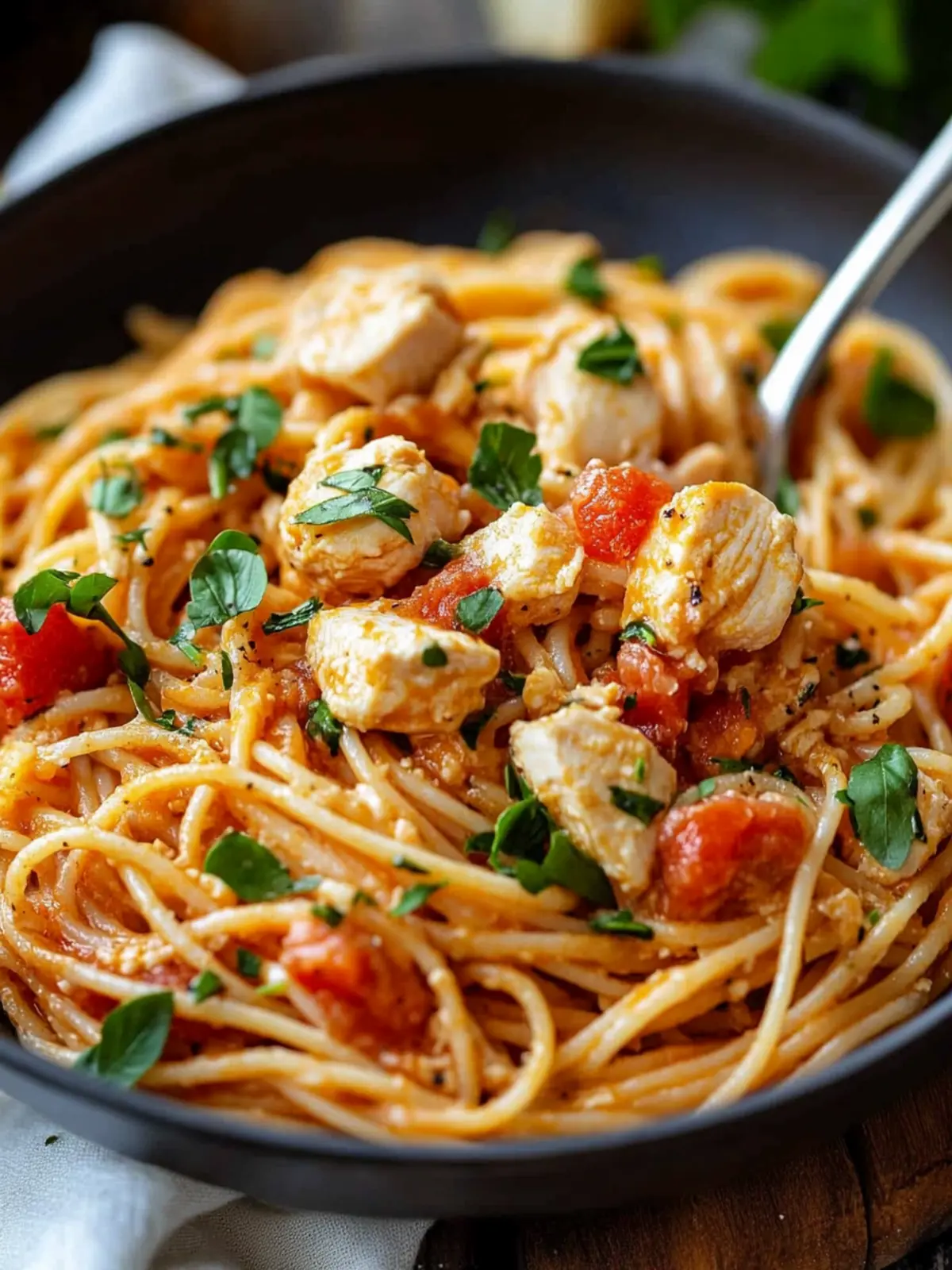 Easy Chicken Spaghetti