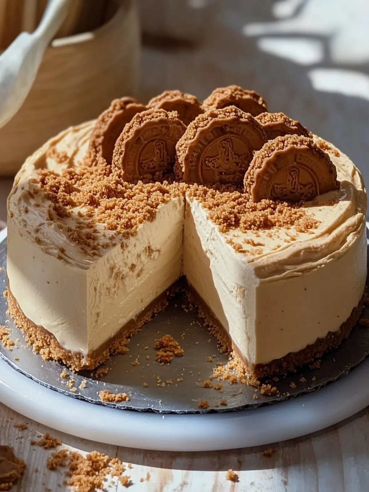 No-bake Biscoff Cheesecake