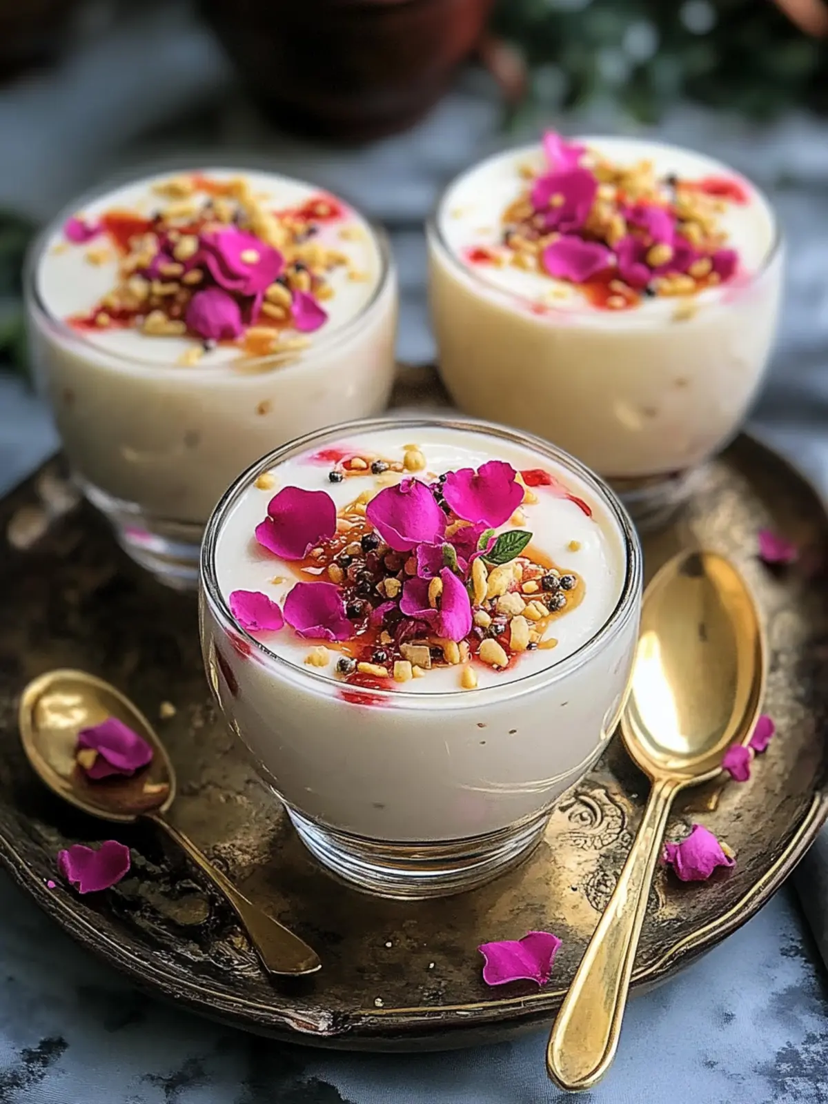 Delightful Rose Rasmalai Falooda