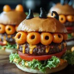 Monster Burgers Halloween Treat