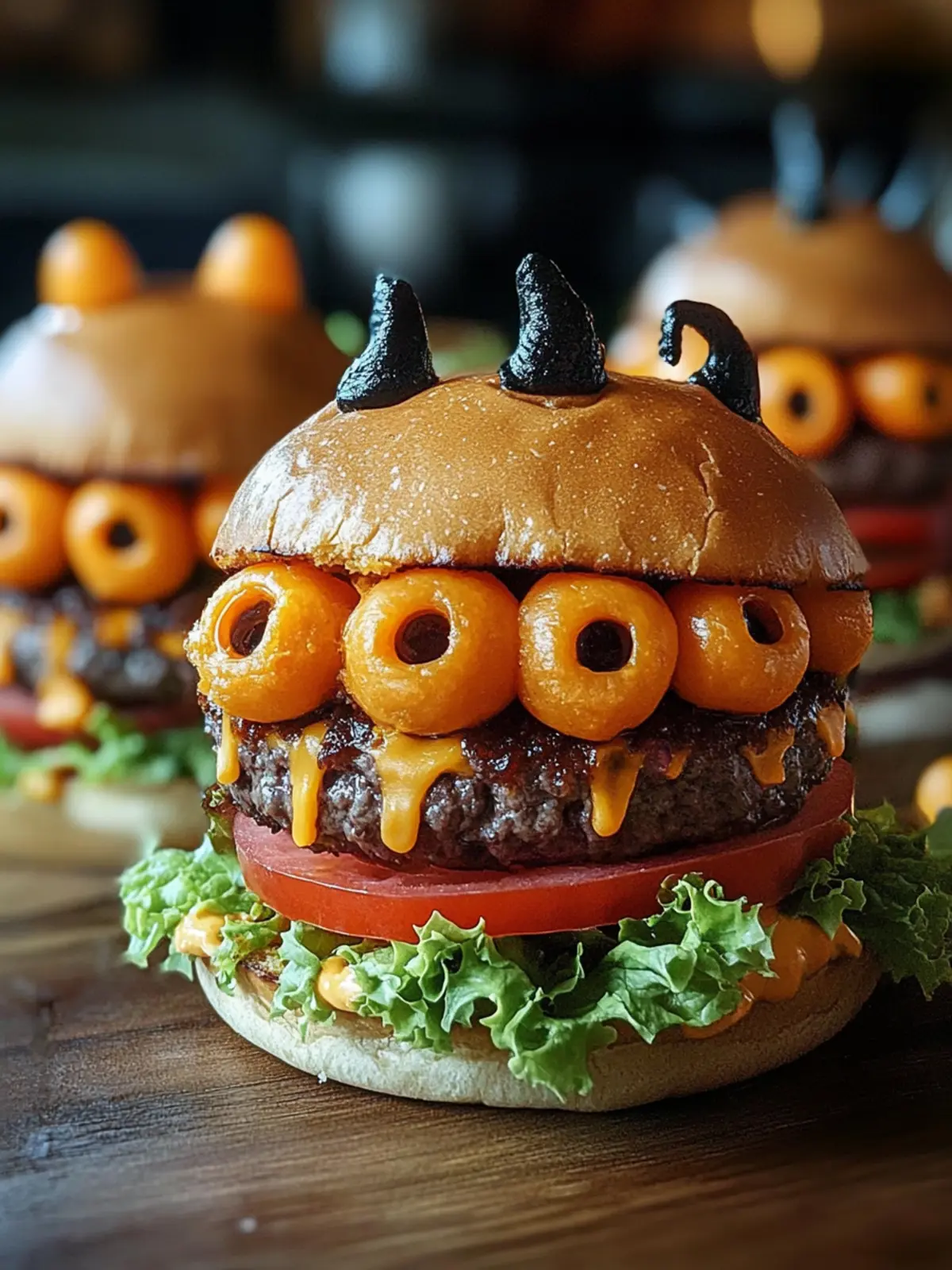 Monster Burgers Halloween Treat