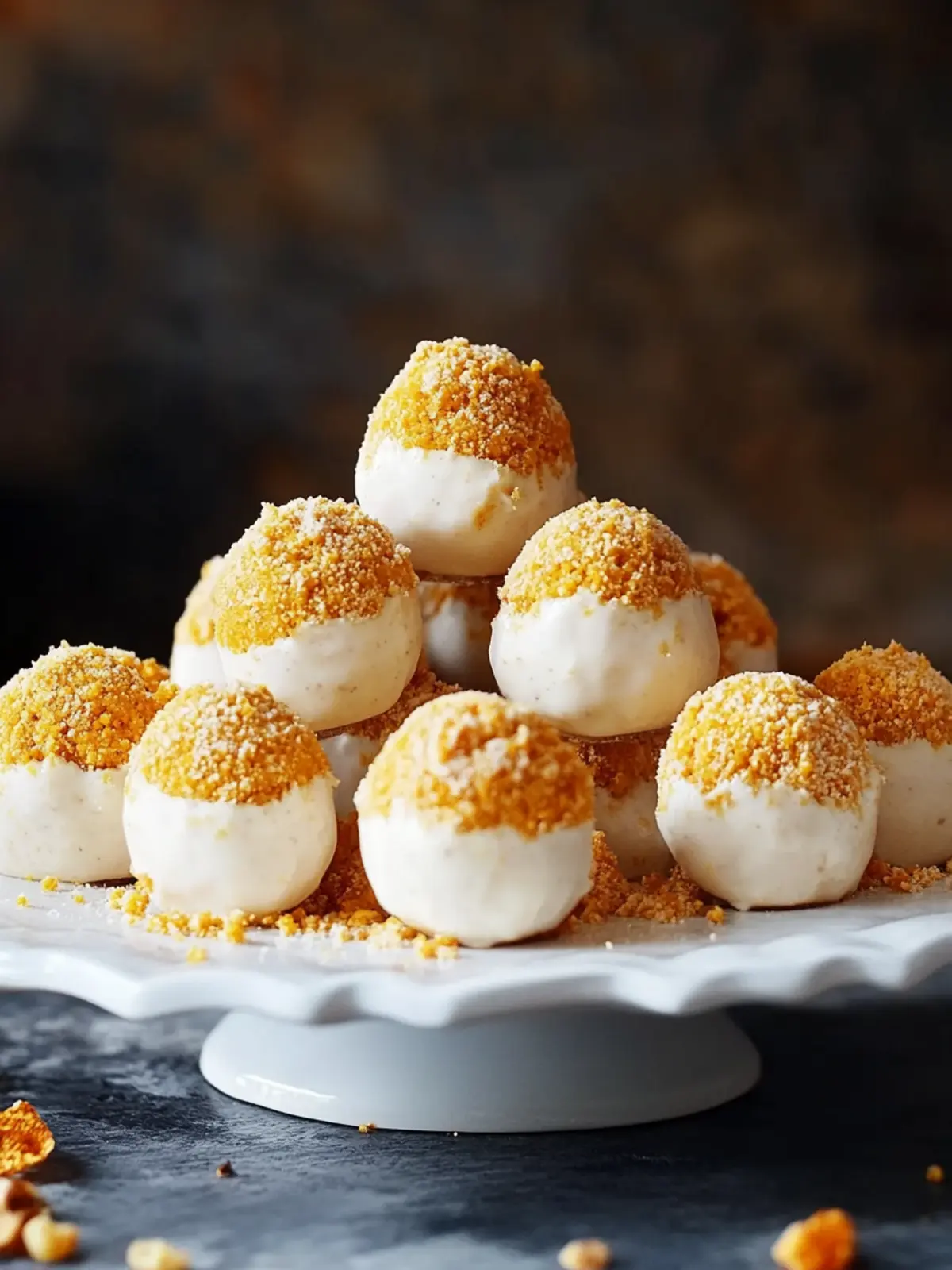 Easy No-Bake Pumpkin Cheesecake Balls