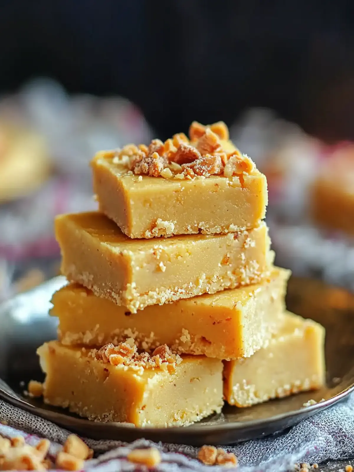 Butterscotch Burfi with Milk Powder: A Festive Delight 2 Butterscotch Burfi (With Milk Powder)