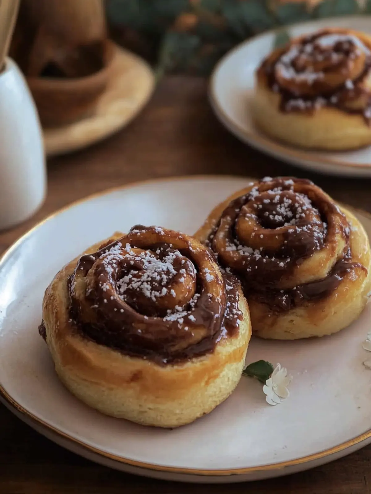 Soft and fluffy Nutella rolls