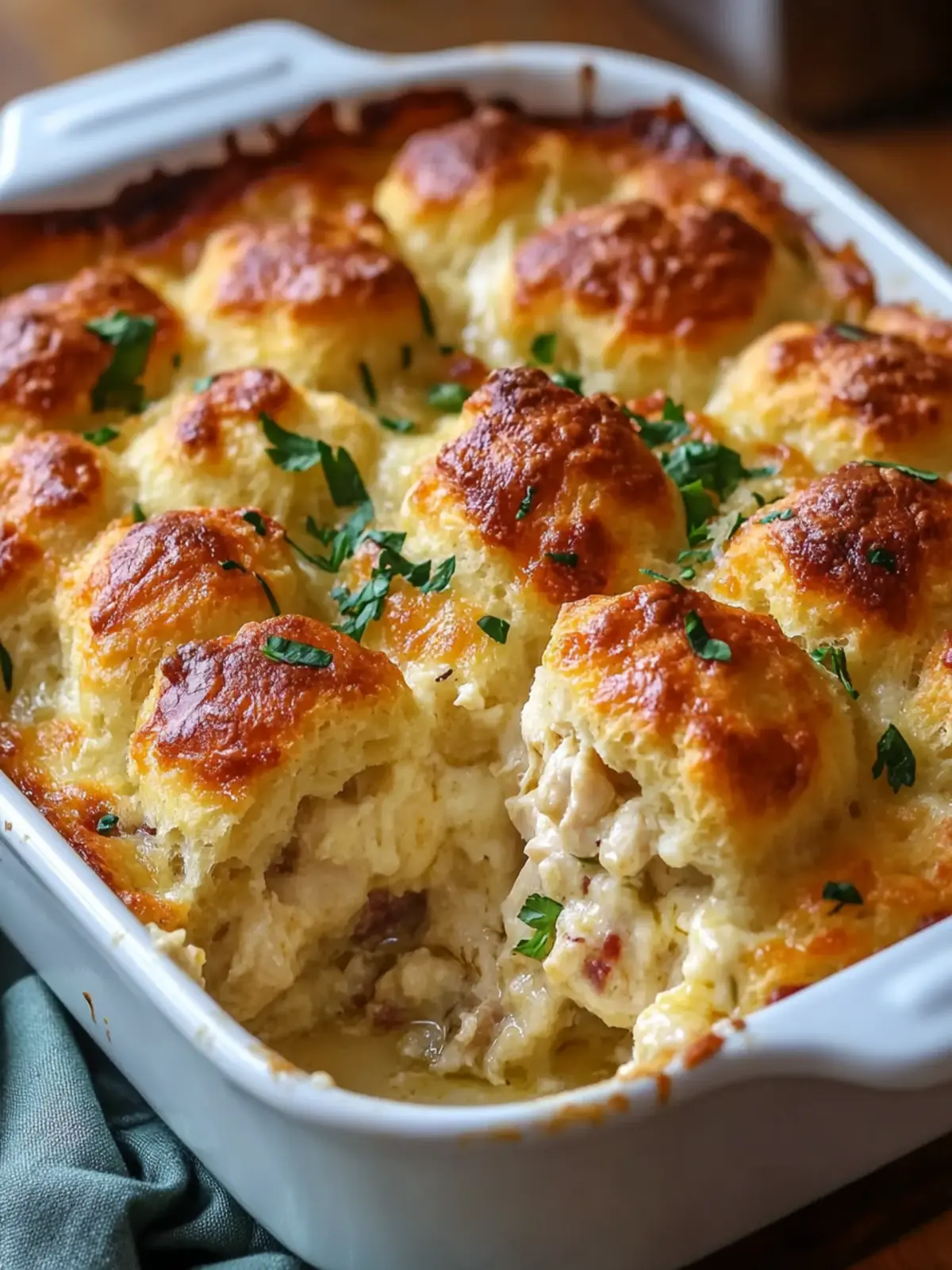 Chicken Bubble Biscuit Bake Casserole