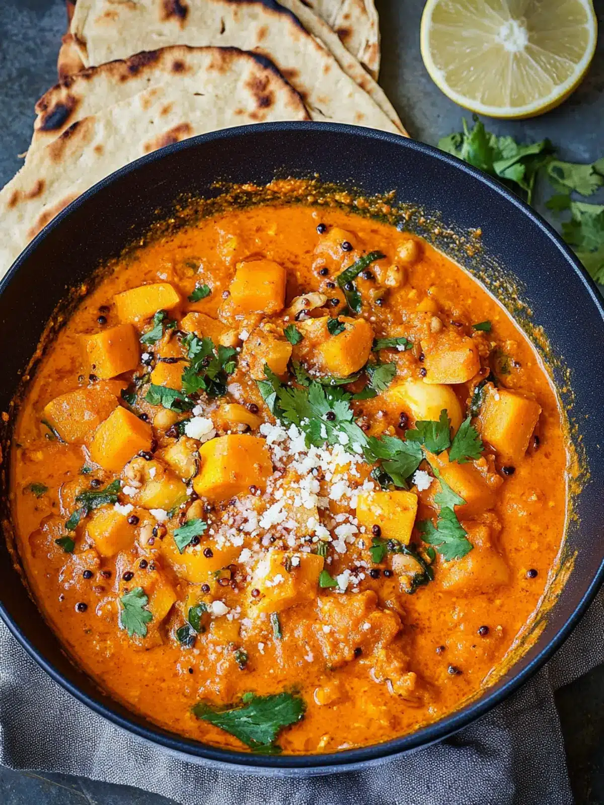 Savory Pumpkin Curry with Crispy Chickpeas Delight 2 Pumpkin Curry