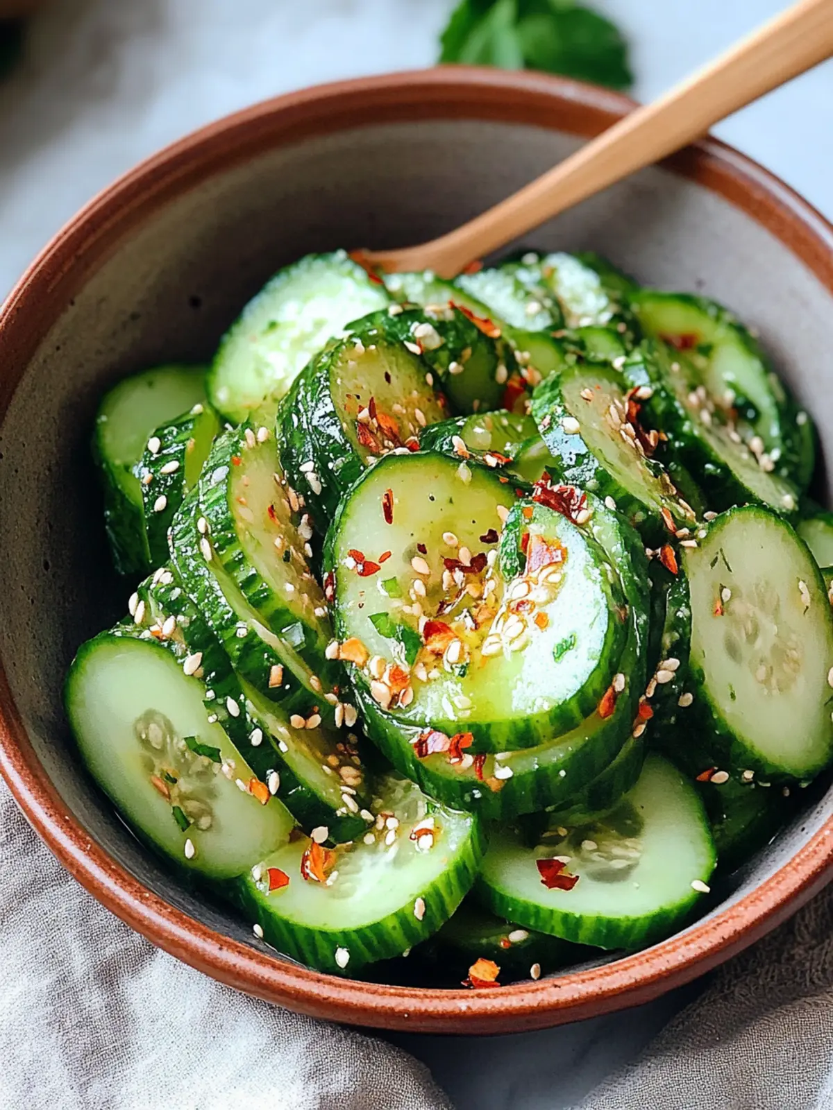 Savory Spicy Cucumber Salad: A Crunchy Vegan Delight