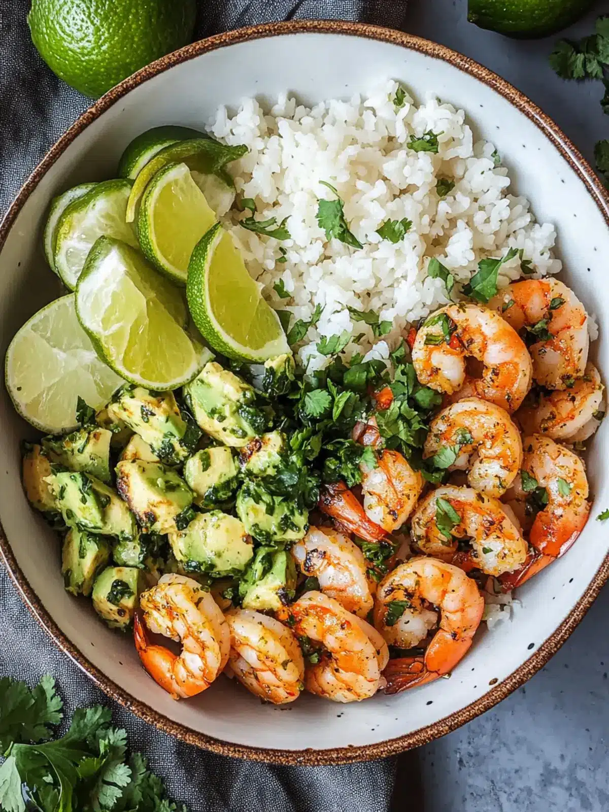 Cilantro Lime Shrimp Bowl