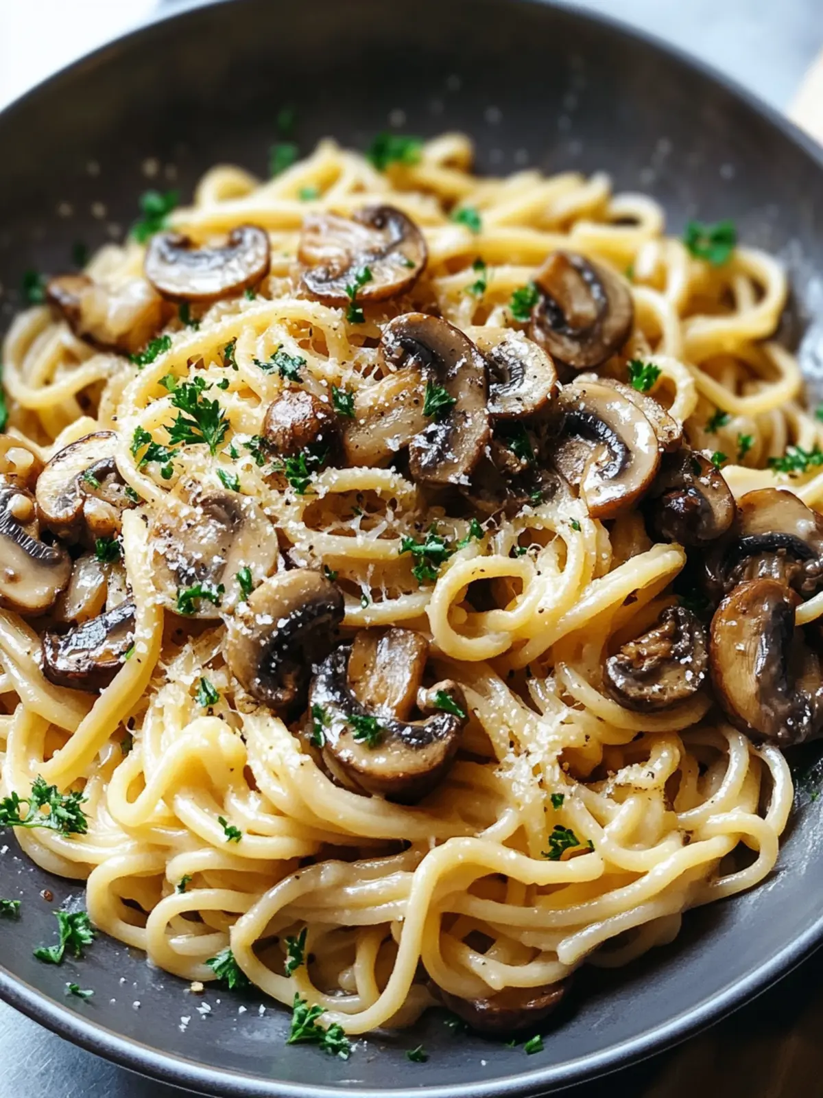 Brown Butter Mushroom Pasta