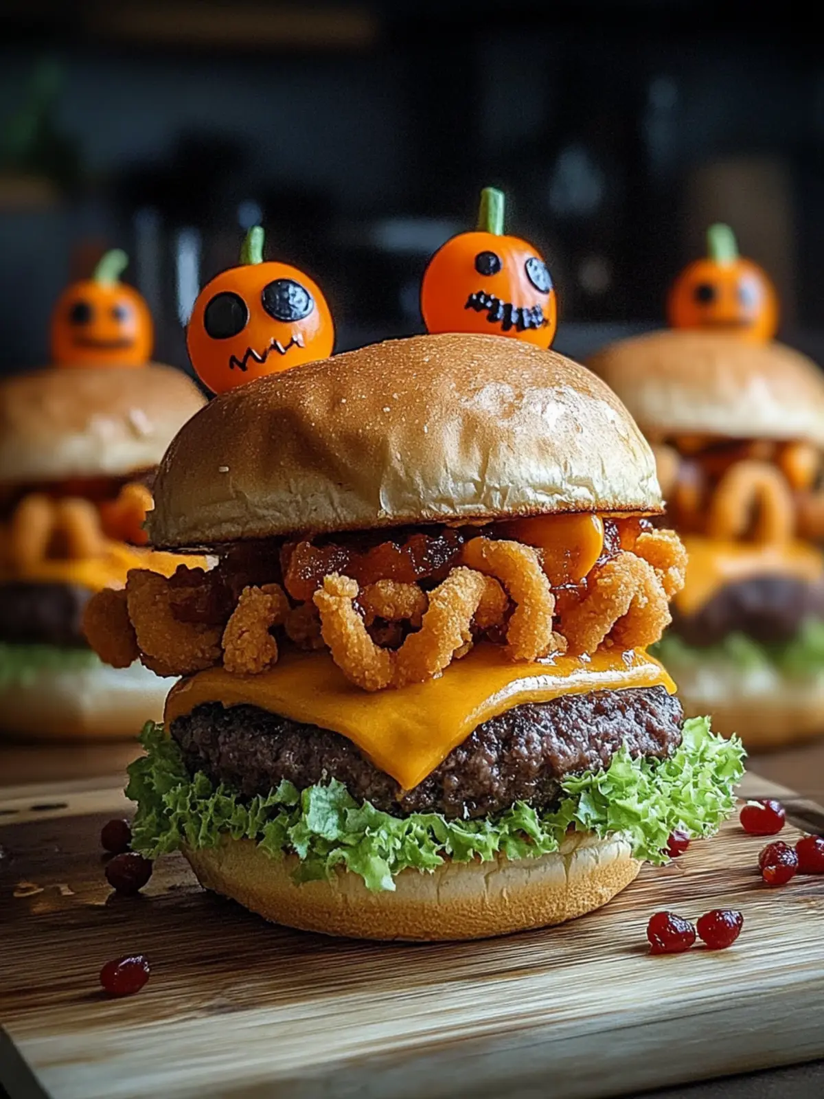 Monster Burgers Halloween Treat