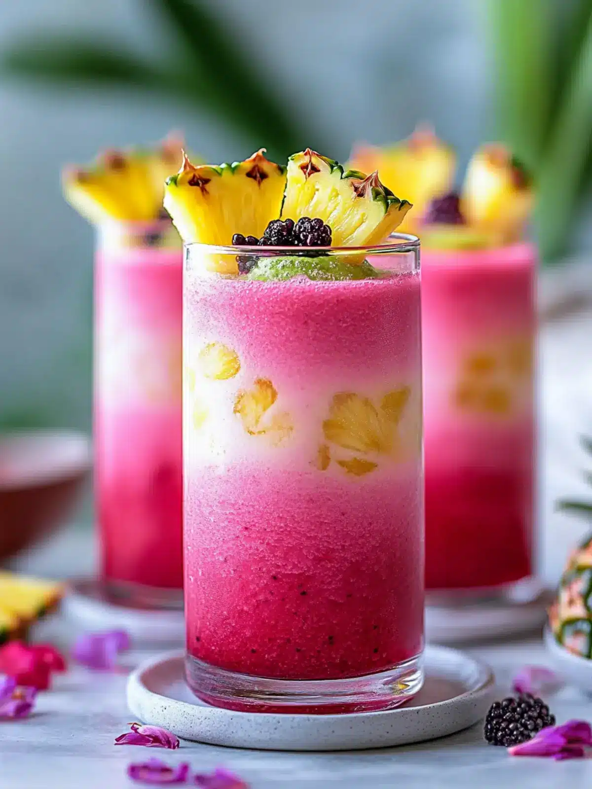 Hibiscus Tea Pineapple Smoothie