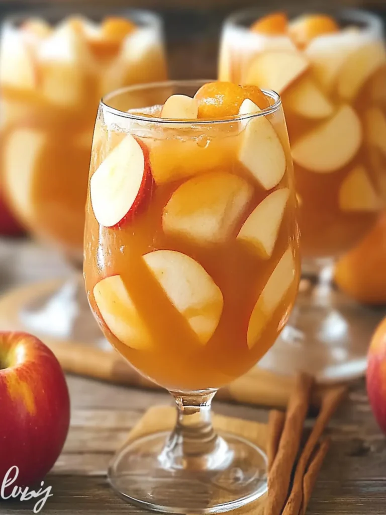 Caramel Apple Pie Punch Mocktail