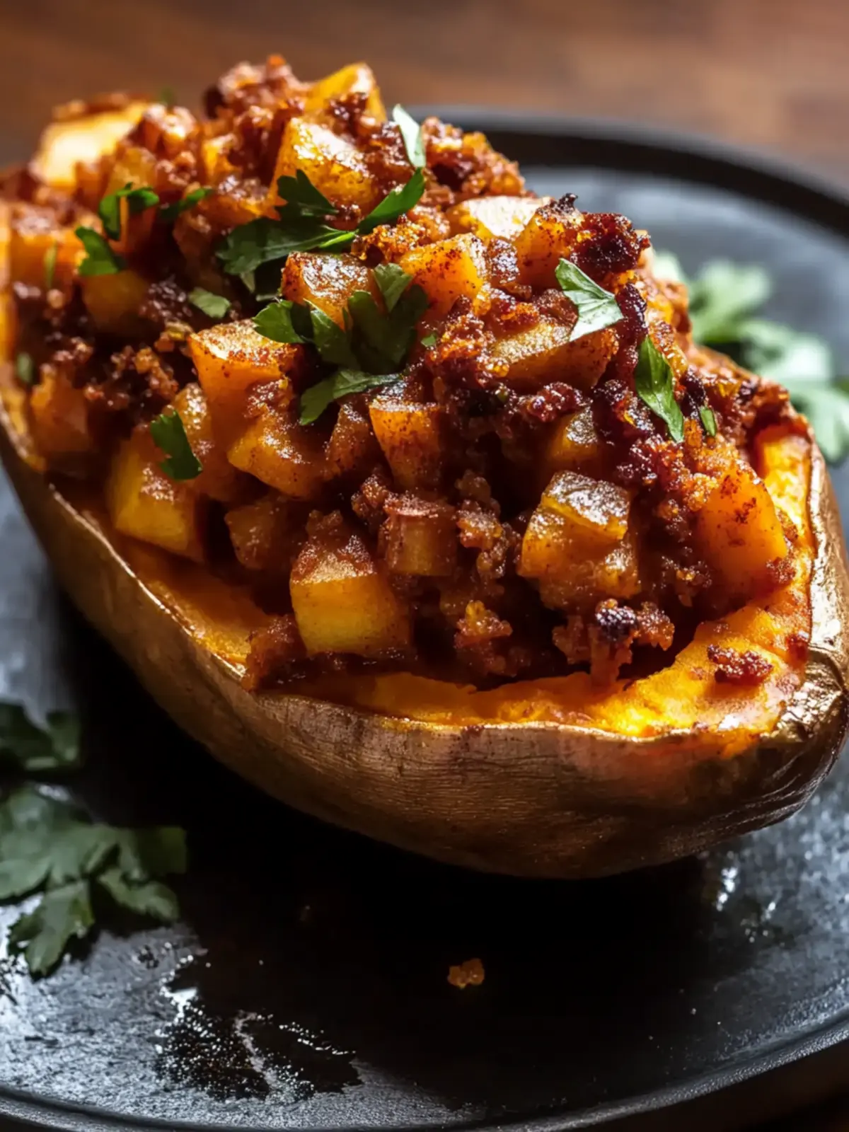 Cozy Up with Apple Spiced Stuffed Sweet Potatoes Tonight 3 Apple Spiced Stuffed Sweet Potatoes