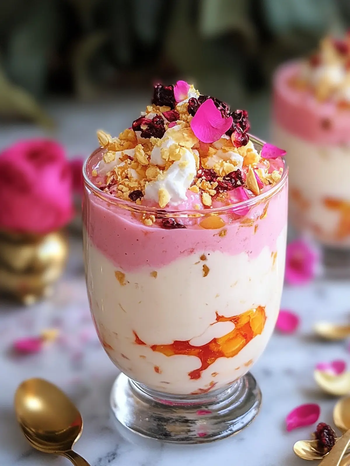 Delightful Rose Rasmalai Falooda