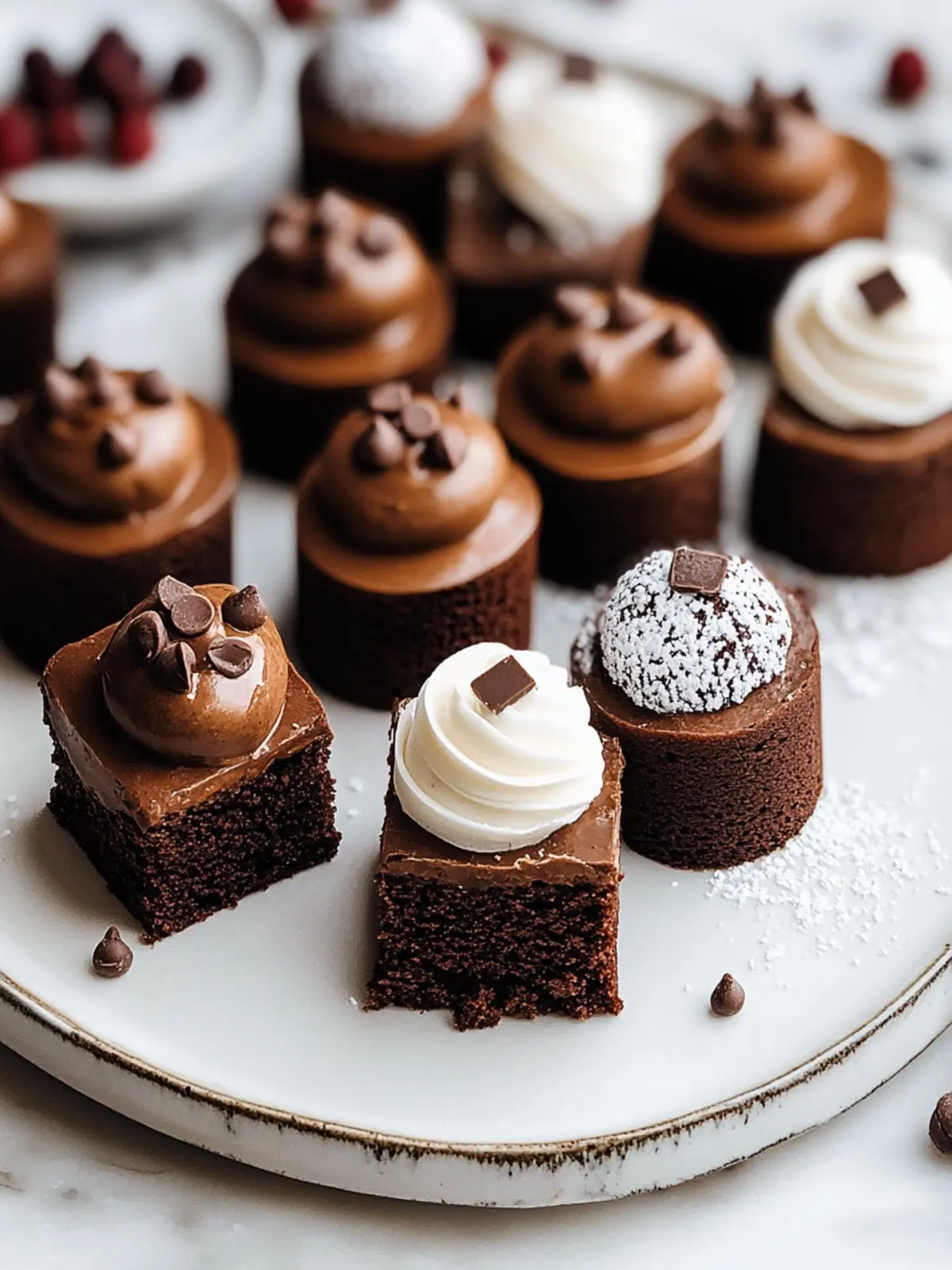 Decadent Brownie Petit Fours: A Bite-Size Delight 2 Brownie Petit Fours