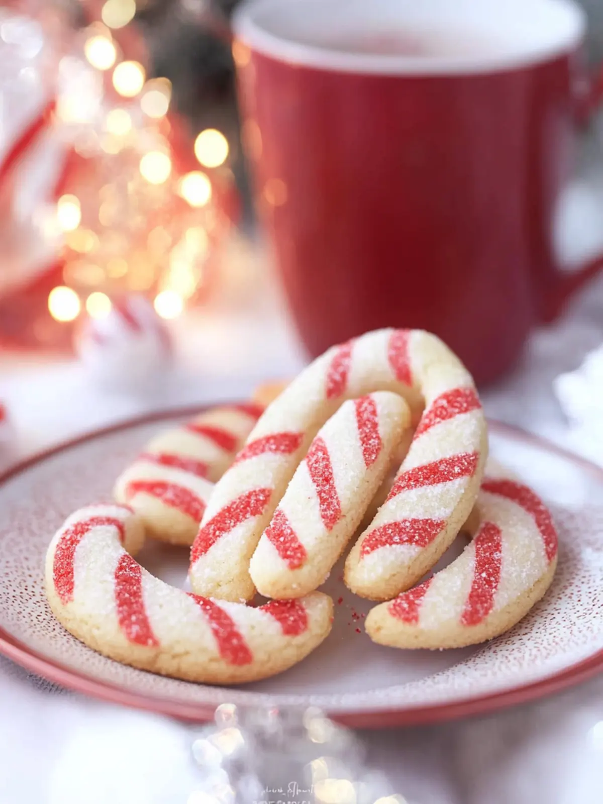 Candy Cane Cookies with a Festive Two-Tone Twist 3 Candy Cane Cookies