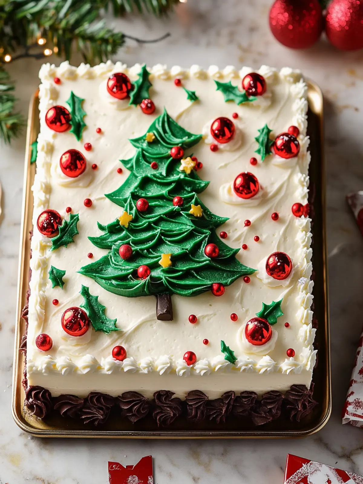 Delightful Christmas Sheet Cake to Wow Your Holiday Guests 2 Christmas Sheet Cake