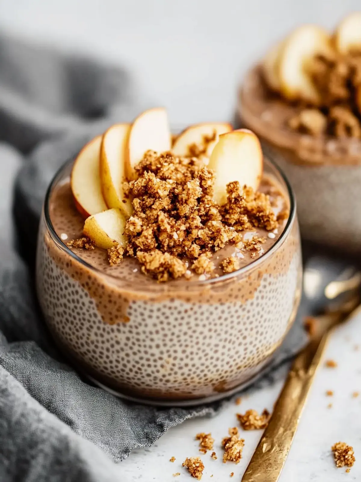 Apple Crumble Chia Pudding for Cozy Fall Mornings 5 Apple Crumble Chia Pudding