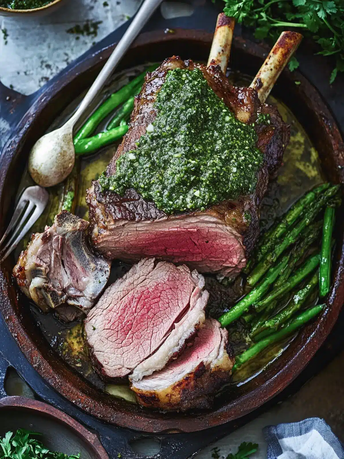 Beef Rib Roast with Chimichurri for Irresistible Flavor Bliss 4 Beef rib roast with chimichurri